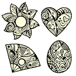 Mini Cloisonné Shapes